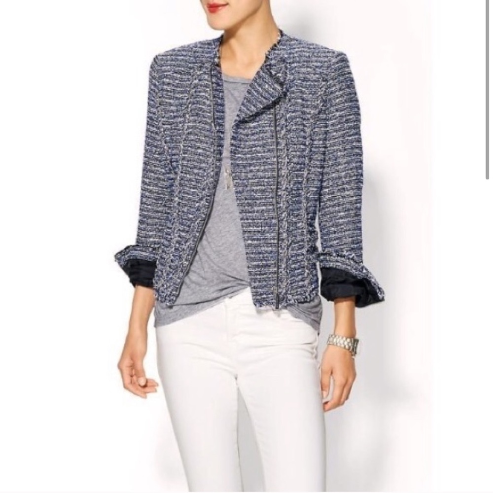 Michael Kors blue tweed jacket